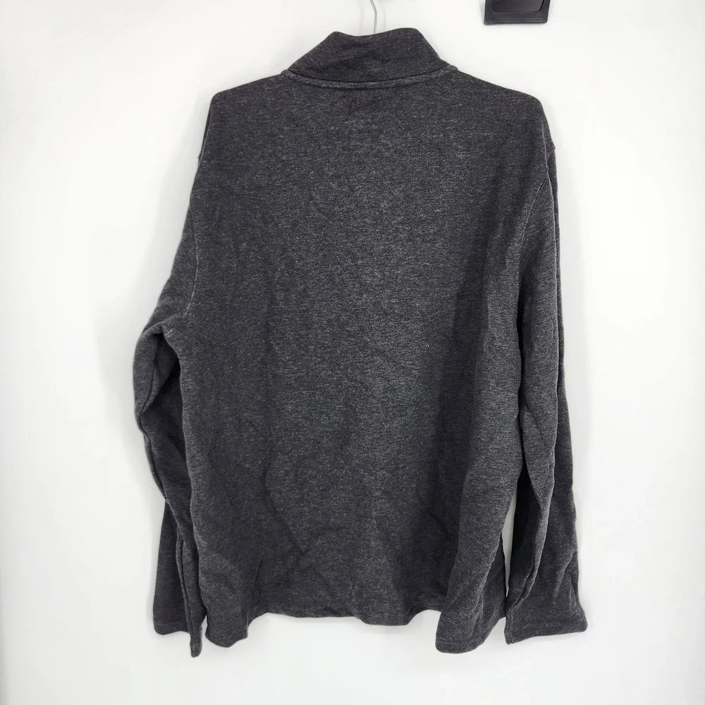 Grayers Harrison Double Knit 1/4 Zip Pullover Charcoal Heather Gray XL NEW